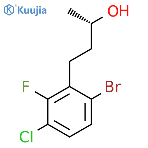 (2S)-4-(6-bromo-3-chloro-2-fluorophenyl)butan-2-ol structure