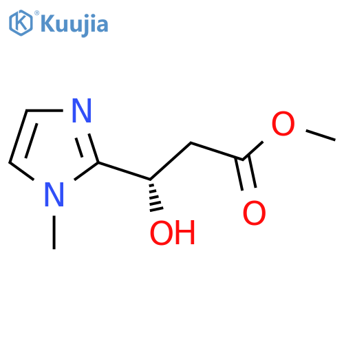 methyl (3S)-3-hydroxy-3-(1-methyl-1H-imidazol-2-yl)propanoate structure