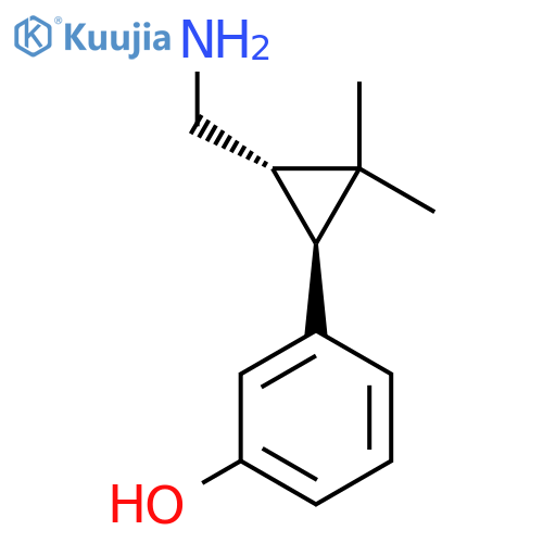 rac-3-(1R,3R)-3-(aminomethyl)-2,2-dimethylcyclopropylphenol structure