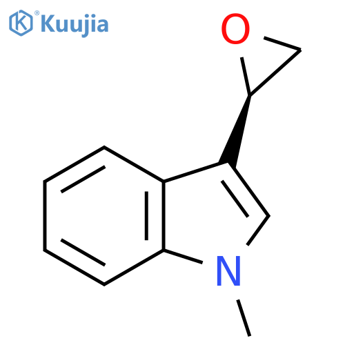 1-methyl-3-(2R)-oxiran-2-yl-1H-indole structure
