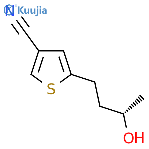 5-(3S)-3-hydroxybutylthiophene-3-carbonitrile structure