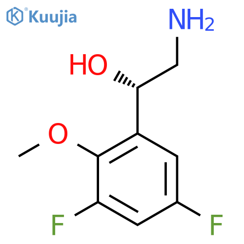 (1S)-2-amino-1-(3,5-difluoro-2-methoxyphenyl)ethan-1-ol structure