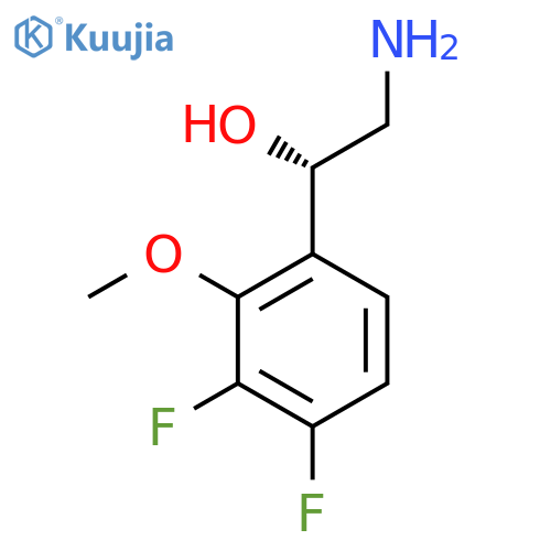 (1S)-2-amino-1-(3,4-difluoro-2-methoxyphenyl)ethan-1-ol structure