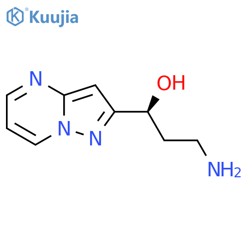 (1S)-3-amino-1-{pyrazolo1,5-apyrimidin-2-yl}propan-1-ol structure