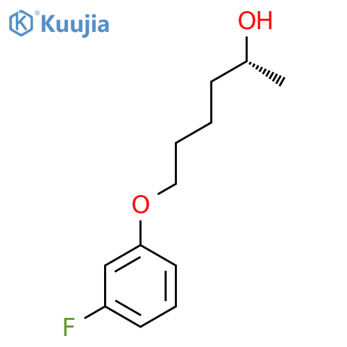 (2R)-6-(3-fluorophenoxy)hexan-2-ol structure