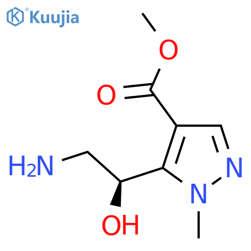 methyl 5-(1S)-2-amino-1-hydroxyethyl-1-methyl-1H-pyrazole-4-carboxylate structure