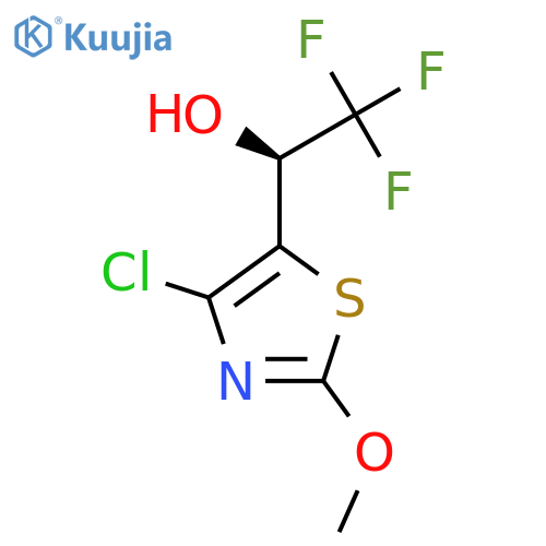 (1S)-1-(4-chloro-2-methoxy-1,3-thiazol-5-yl)-2,2,2-trifluoroethan-1-ol structure
