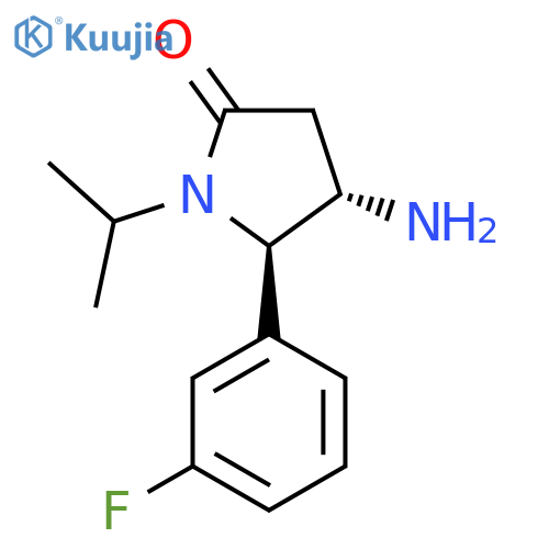 4-amino-5-(3-fluorophenyl)-1-(propan-2-yl)pyrrolidin-2-one structure