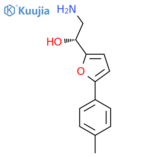 (1R)-2-amino-1-[5-(4-methylphenyl)furan-2-yl]ethan-1-ol structure