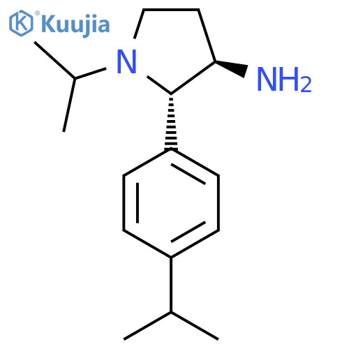 1-(propan-2-yl)-2-4-(propan-2-yl)phenylpyrrolidin-3-amine structure