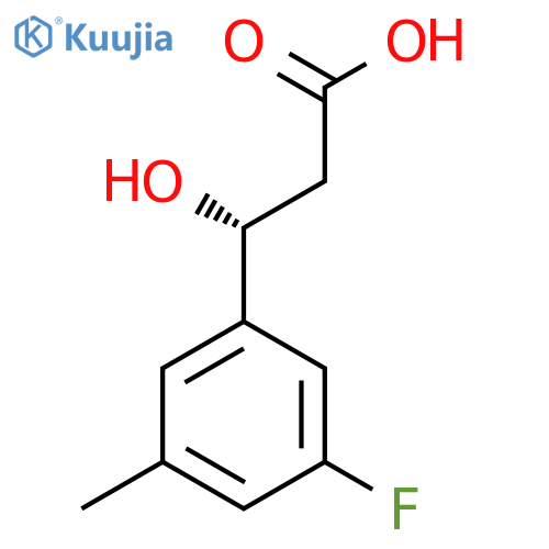 (3R)-3-(3-fluoro-5-methylphenyl)-3-hydroxypropanoic acid structure