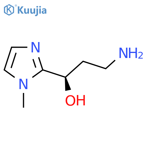 (1R)-3-amino-1-(1-methyl-1H-imidazol-2-yl)propan-1-ol structure