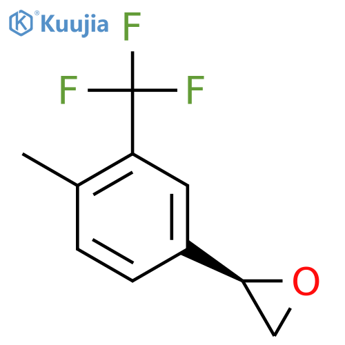 (2R)-2-4-methyl-3-(trifluoromethyl)phenyloxirane structure