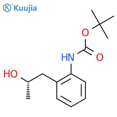 tert-butyl N-{2-(2S)-2-hydroxypropylphenyl}carbamate structure