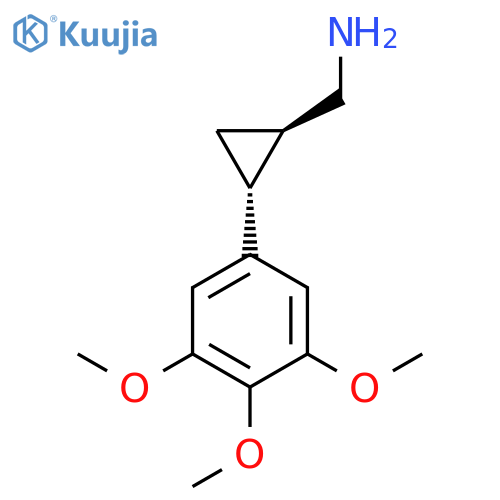 rac-(1R,2R)-2-(3,4,5-trimethoxyphenyl)cyclopropylmethanamine structure
