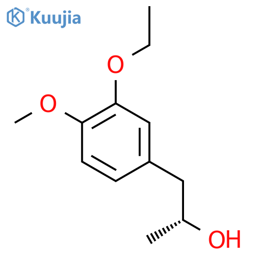 (2R)-1-(3-ethoxy-4-methoxyphenyl)propan-2-ol structure