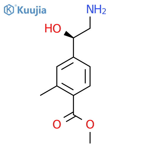 methyl 4-(1R)-2-amino-1-hydroxyethyl-2-methylbenzoate structure