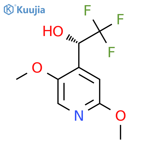 (1S)-1-(2,5-dimethoxypyridin-4-yl)-2,2,2-trifluoroethan-1-ol structure