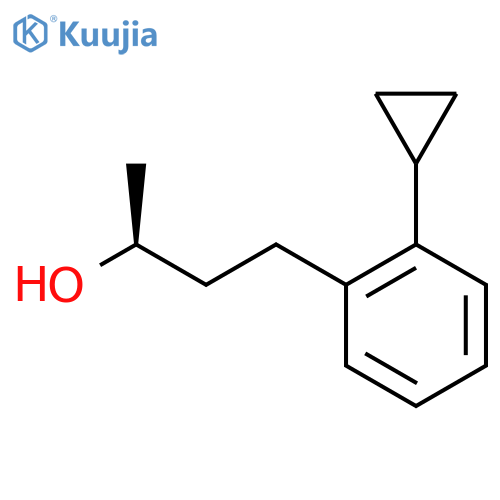 (2S)-4-(2-cyclopropylphenyl)butan-2-ol structure