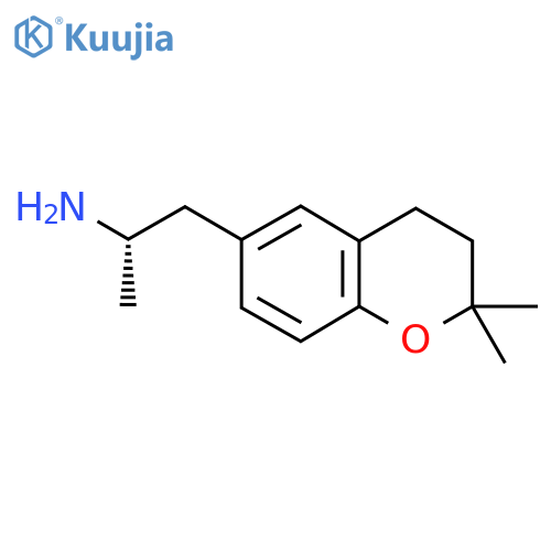 (2S)-1-(2,2-dimethyl-3,4-dihydro-2H-1-benzopyran-6-yl)propan-2-amine structure