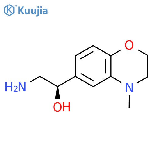 (1R)-2-amino-1-(4-methyl-3,4-dihydro-2H-1,4-benzoxazin-6-yl)ethan-1-ol structure