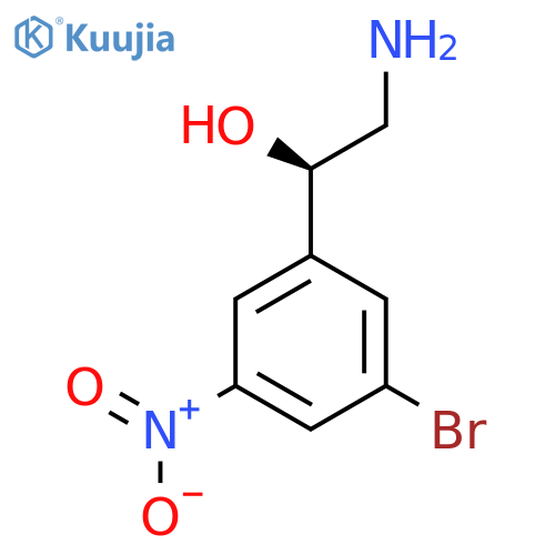 (1R)-2-amino-1-(3-bromo-5-nitrophenyl)ethan-1-ol structure