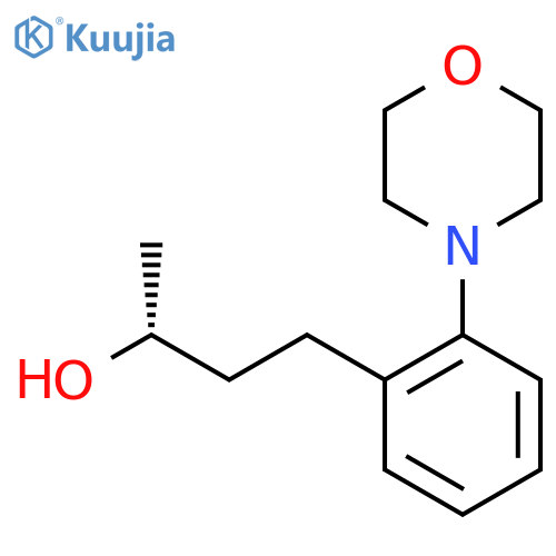 (2R)-4-2-(morpholin-4-yl)phenylbutan-2-ol structure