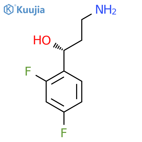 (1R)-3-amino-1-(2,4-difluorophenyl)propan-1-ol structure
