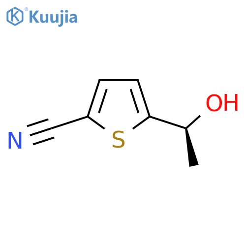 5-(1S)-1-hydroxyethylthiophene-2-carbonitrile structure