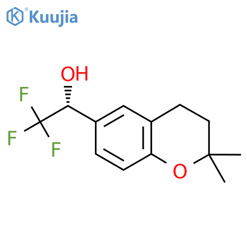 (1R)-1-(2,2-dimethyl-3,4-dihydro-2H-1-benzopyran-6-yl)-2,2,2-trifluoroethan-1-ol structure
