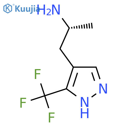 (2R)-1-3-(trifluoromethyl)-1H-pyrazol-4-ylpropan-2-amine structure