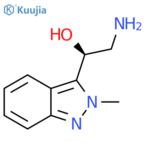 (1S)-2-amino-1-(2-methyl-2H-indazol-3-yl)ethan-1-ol structure