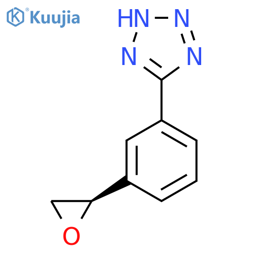 5-{3-(2R)-oxiran-2-ylphenyl}-1H-1,2,3,4-tetrazole structure
