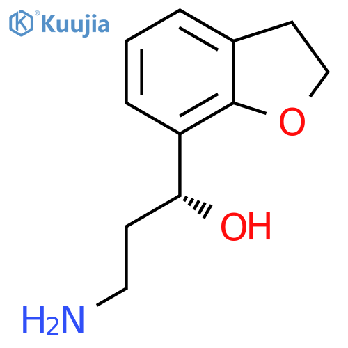(1R)-3-amino-1-(2,3-dihydro-1-benzofuran-7-yl)propan-1-ol structure