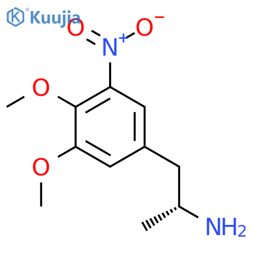(2R)-1-(3,4-dimethoxy-5-nitrophenyl)propan-2-amine structure