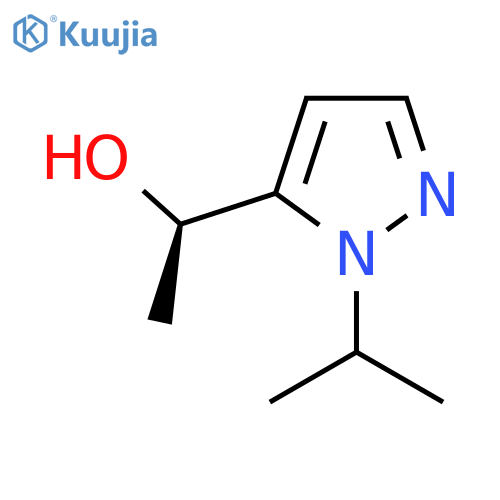 (1R)-1-1-(propan-2-yl)-1H-pyrazol-5-ylethan-1-ol structure