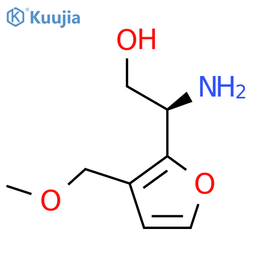 (2R)-2-amino-2-3-(methoxymethyl)furan-2-ylethan-1-ol structure