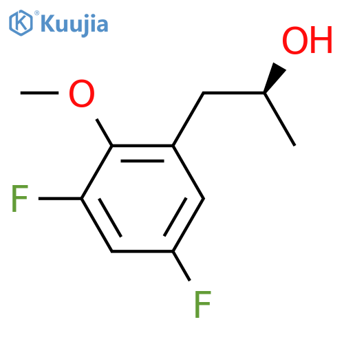 (2S)-1-(3,5-difluoro-2-methoxyphenyl)propan-2-ol structure