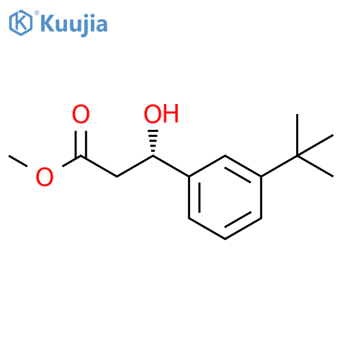methyl (3S)-3-(3-tert-butylphenyl)-3-hydroxypropanoate structure
