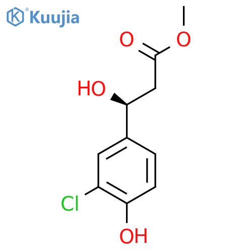 methyl (3S)-3-(3-chloro-4-hydroxyphenyl)-3-hydroxypropanoate structure