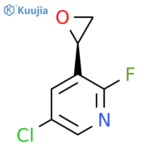 5-chloro-2-fluoro-3-(2R)-oxiran-2-ylpyridine structure