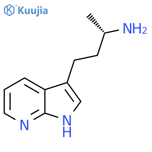 (2S)-4-{1H-pyrrolo2,3-bpyridin-3-yl}butan-2-amine structure