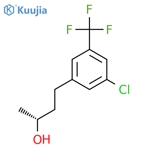(2R)-4-3-chloro-5-(trifluoromethyl)phenylbutan-2-ol structure