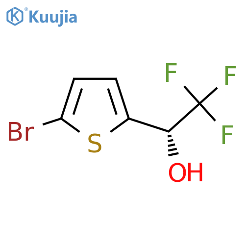 (1S)-1-(5-bromothiophen-2-yl)-2,2,2-trifluoroethan-1-ol structure