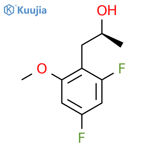 (2S)-1-(2,4-difluoro-6-methoxyphenyl)propan-2-ol structure