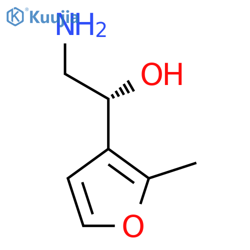 (1R)-2-amino-1-(2-methylfuran-3-yl)ethan-1-ol structure