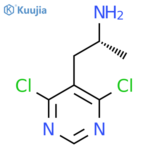 (2R)-1-(4,6-dichloropyrimidin-5-yl)propan-2-amine structure