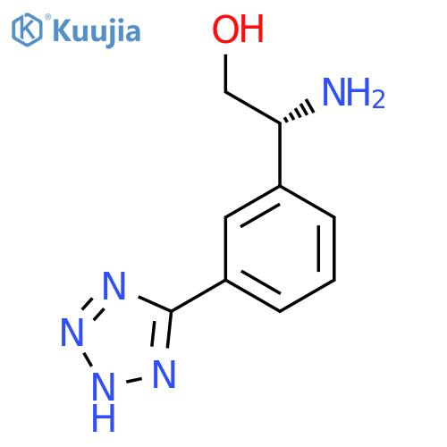 (2R)-2-amino-2-3-(1H-1,2,3,4-tetrazol-5-yl)phenylethan-1-ol structure