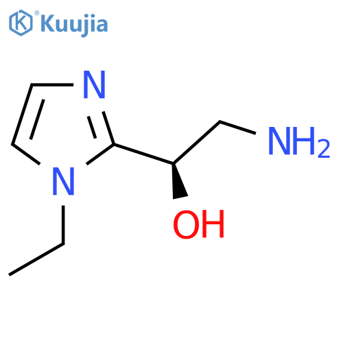 (1R)-2-amino-1-(1-ethyl-1H-imidazol-2-yl)ethan-1-ol structure