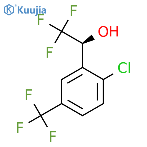 (1S)-1-2-chloro-5-(trifluoromethyl)phenyl-2,2,2-trifluoroethan-1-ol structure
